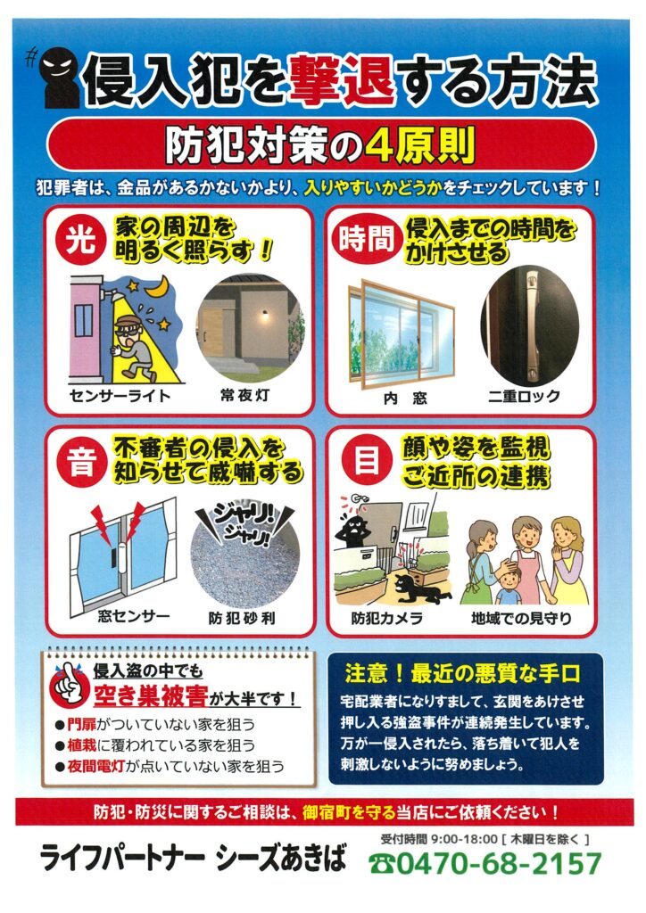 防犯対策の４原則